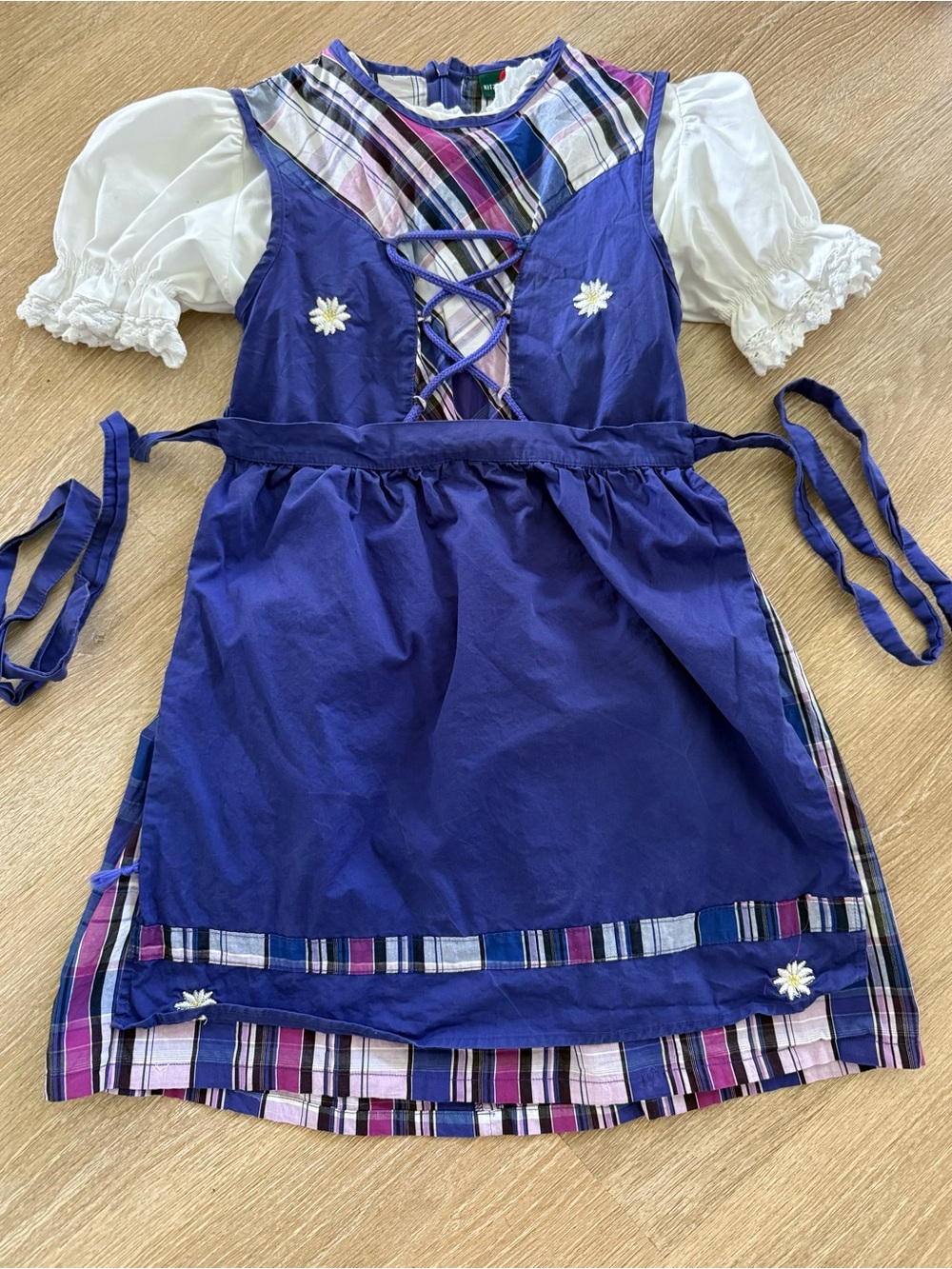 Girls' Purple Dirndl Dress